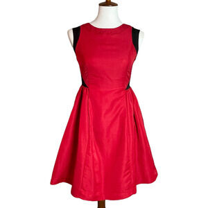 🍀 Prabal Gurung for Target Red and Black Sleeveless A-line Dress Women's Size 2